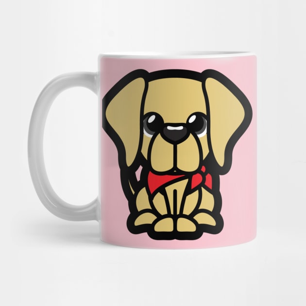 Yellow Labrador Tooniefied by Tooniefied